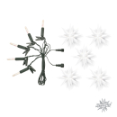 Herrnhuter Sternenkette kurz weiß